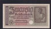 Drittes Reich Reichskreditkasse, 20 Reichsmark Ro.554a, ZWK-5a, Serie: K, -