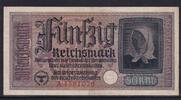 Drittes Reich Reichskreditkasse, 50 Reichsmark Ro.556a, ZWK-6a, Serie: A, -