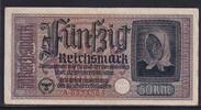 Drittes Reich Reichskreditkasse, 50 Reichsmark Ro.556a, ZWK-6a, Serie: A, -