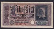 Drittes Reich Reichskreditkasse, 50 Reichsmark Ro.556a, ZWK-6a, Serie: A, -
