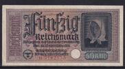 Drittes Reich Reichskreditkasse, 50 Reichsmark Ro.555a, ZWK-6a, Serie: B, -