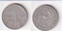 Deutsches Reich, Drittes Reich, 2 Reichsmark Garnisonkirche Potsdam mit Datum, -