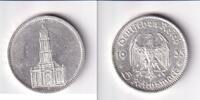 Deutsches Reich, Drittes Reich, 5 Reichsmark Garnisonkirche Potsdam, -