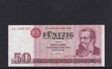 Deutschland, DDR, 50 Mark Ro.360a, DDR-22a, erste Auflage, Typensatz, Serie:AA, -