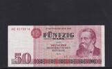 Deutschland, DDR, 50 Mark Ro.360a, DDR-22a, erste Auflage, Typensatz, Serie: AE, -