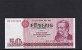 Deutschland, DDR, 50 Mark Ro.360a, DDR-22a, erste Auflage, Typensatz, Serie: BD, -
