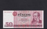 Deutschland, DDR, 50 Mark Ro.360a, DDR-22a, erste Auflage, Typensatz, Serie: BG, -