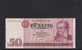 Deutschland, DDR, 50 Mark Ro.360a, DDR-22a, erste Auflage, Typensatz, Serie: CE, -