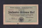 Weimarer Republik, Reichsbahn, 500 Millionen Mark Reichsbahndirektion Erfurt, -