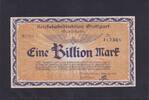 Weimarer Republik, Reichsbahn, 1 Billion Mark Reichsbahndirektion Stuttgart, -