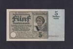 Weimarer Republik, Rentenbank, 5 Rentenmark Ro.164b, DEU-209b, KN 8 stellig, KN braun, -