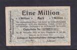 Weimarer Republik, Sachsen, 1 Million Mark Zschopau, Baumwollspinnerei AG, -