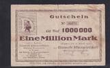 Weimarer Republik, Sachsen, 1 Million Mark Siegmar, Elitewerke A.G., -