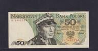 Polen 50 Zloty 1 Buchstabe vor KN, U, -