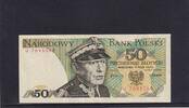 Polen 50 Zloty 1 Buchstabe vor KN, U, -