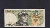 Polen 50 Zloty 1 Buchstabe vor KN, U, -