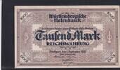 Deutsches Reich, Württemberg, 1000 Mark Württembergische Notenbank Stuttgart, mit Handunterschrift, -