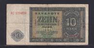 Deutschland, DDR, 10 Mark Ro.343d, DDR-5, KN 7 stellig Serie: AC, Platten Nr.96/137, -