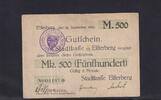 Weimarer Republik, Sachsen, 500 Mark Elsterberg Stadtkasse, -