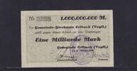 Weimarer Republik, Sachsen, 1 Milliarde Mark Erlbach, Gemeinde, -