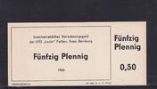Deutschland, DDR, 50 Pfennig LPG-Geld, LPG Peißen, -