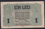Deutsches Reich, Kaiserreich, Rumänien, 1 Leu Ro.474b KN 8 stellig, Deutsche Besatzung im I. Weltkrieg, -