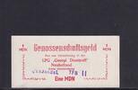 Deutschland, DDR, 1 MDN LPG-Geld, LPG Neuholland, mit Stempel,, -