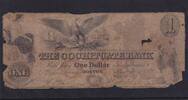 USA, Konföderierte Staaten, 1 Dollar Massachusetts, Boston, -