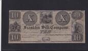 USA, Konföderierte Staaten, 10 Dollars Ohio, Franklin Silk Company, -