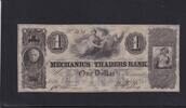 USA, Konföderierte Staaten, 1 Dollar Georgetown, Mechanics Traders Bank, -