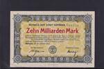 Baden, 10 Milliarden Mark Hüfingen, Stadt, Rs. bedruckt, mit KN , -