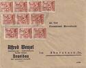 Sachsen, Sowjetische Besatzungszone, Brief Zehnfachfrankatur, Eibau, Neueibau, Ebersbach, -