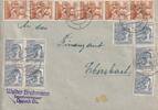 Sachsen, Brief Zehnfachfrankatur, Oppach, Ebersbach, -