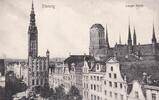 Deutsches Reich, Danzig, Ansichtskarte, Danzig, Langer Markt, -