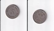 Deutsches Reich, Kaiserreich, 5 Pfennig großer Adler, Kupfer/Nickel, -