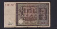 Deutsches Reich, Drittes Reich, 50 Rentenmark Ro.165, DEU-221, Serie: A, -