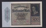 Weimarer Republik, Reichsbank, 500 Mark Ro.70, DEU-80, Serie: B -