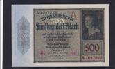 Weimarer Republik, Reichsbank, 500 Mark Ro.70, DEU-80, Serie: A -