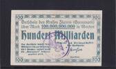 Weimarer Republik, Westpreußen, 100 Milliarden Mark Flatow, Kreis, -