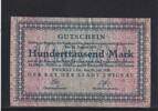 Weimarer Republik, Sachsen, 100000 Mark Zwickau, Stadt, -