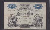 Deutsches Reich, Kaiserreich, 100 Mark Mannheim, Badische Bank, -