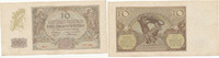 Deutschland,Drittes Reich, 10 Zloty Generalgouvernement Polen, Ro.574a ohne Punkt nach Serienbuchstaben, -
