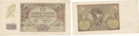 Deutschland,Drittes Reich, 10 Zloty Generalgouvernement Polen, Ro.574a ohne Punkt nach Serienbuchstaben, -