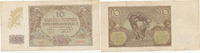 Deutschland,Drittes Reich, 10 Zloty Generalgouvernement Polen, Ro.574a ohne Punkt nach Serienbuchstaben, -