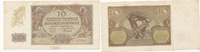 Deutschland,Drittes Reich, 10 Zloty Generalgouvernement Polen, Ro.574a ohne Punkt nach Serienbuchstaben, -