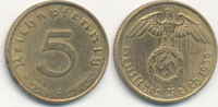 Deutsches Reich, Drittes Reich 5 Reichspfennig