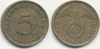 Deutsches Reich, Drittes Reich 5 Reichspfennig