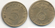 Deutsches Reich, Drittes Reich 5 Reichspfennig