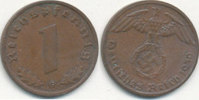 Deutsches Reich, Drittes Reich 1 Reichspfennig