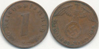 Deutsches Reich, Drittes Reich 1 Reichspfennig